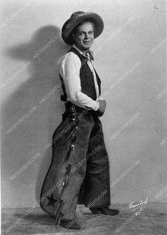 cowboy star Hoot Gibson in his new chaps silent film Step On It 330-01