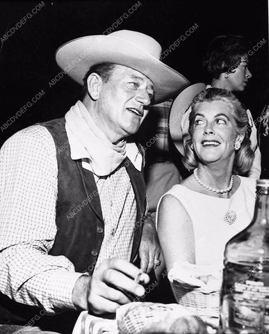 candid John Wayne Rocky Cooper (Mrs. Gary Cooper) chow time 333-21