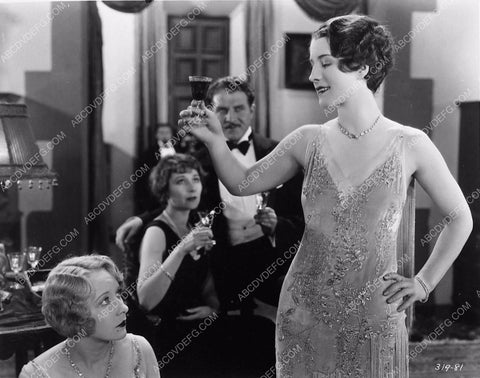 Norma Shearer and cast toasting film After Midnight 347-10