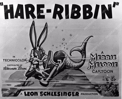 animated characters Bugs Bunny as a mermaid cartoon Hare-Ribbin 412-12