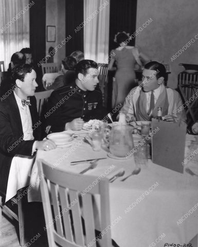 Roscoe Karns Richard Arlen George Raft eating in Paramount Studios commissary 475-23