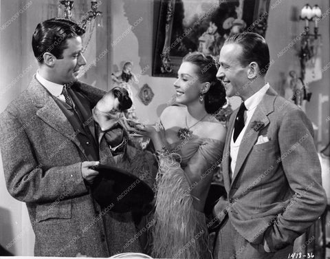 Peter Lawford & pug Ann Miller Fred Astaire 593-18