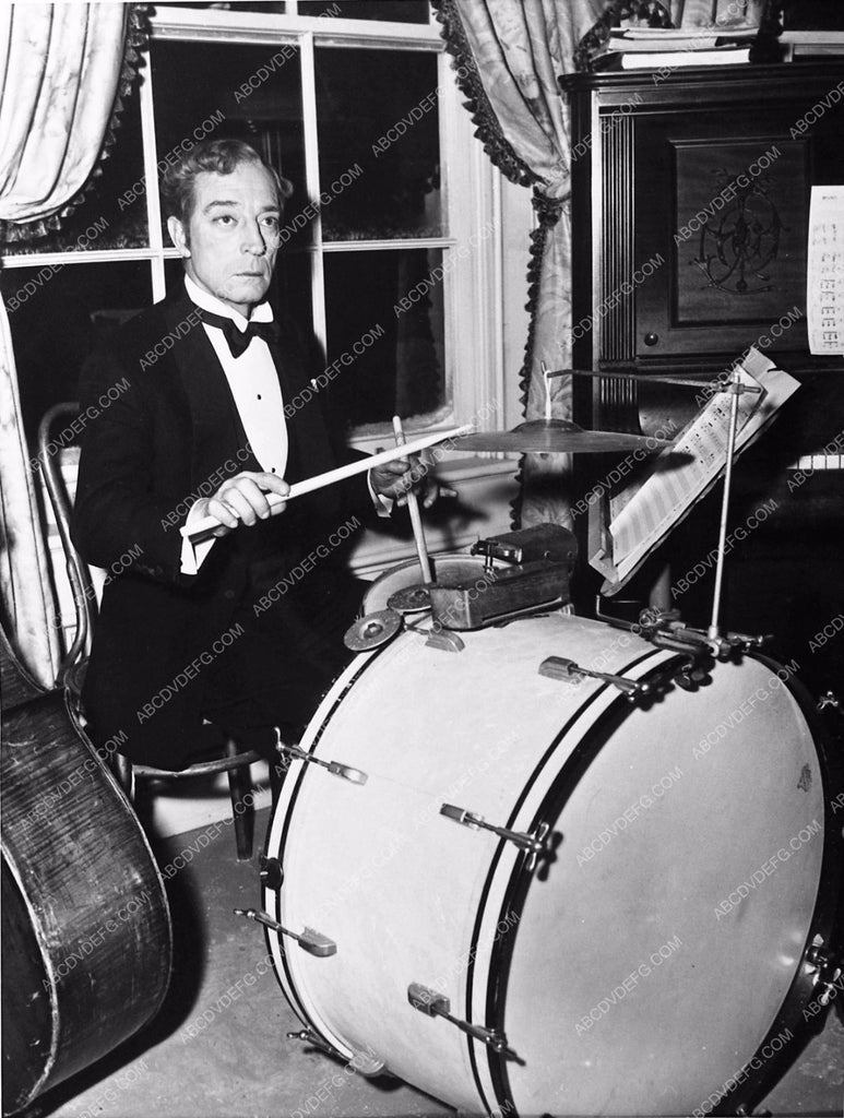 candid Buster Keaton at the drums In the Good Old Summertime 670