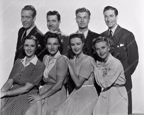 Dick Foran Frank McHugh Priscilla Rosemary Lola Lane Gale Eddie Albert Jeffrey Lynn Page 4 Wives 671-07