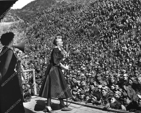 Betty Hutton entetaining the G.I.'s for a USO Show 734-27