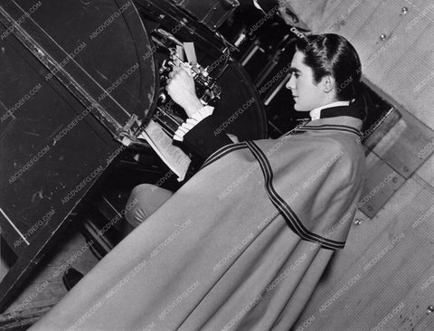 candid Tyrone Power at typewriter behind the scenes MGM Marie Antoinette 738-10