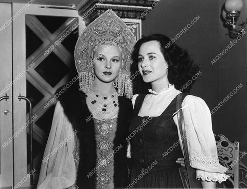 great candid Hedy Lamarr Ilona Massey at MGM 755-22