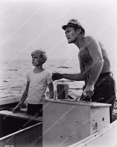 shirtless Chuck Connors from TV show Flipper 764-32