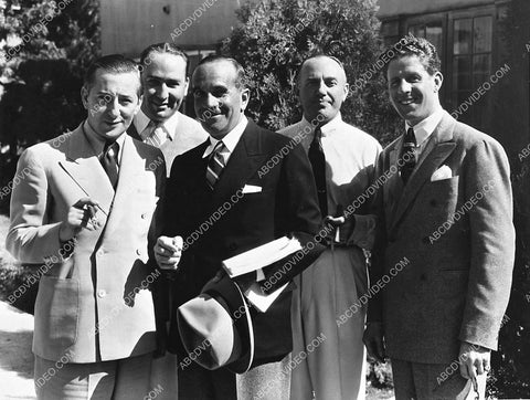 candid Al Jolson Jack Warner Hal Wallis Rudy Vallee and L Holtz 791-19