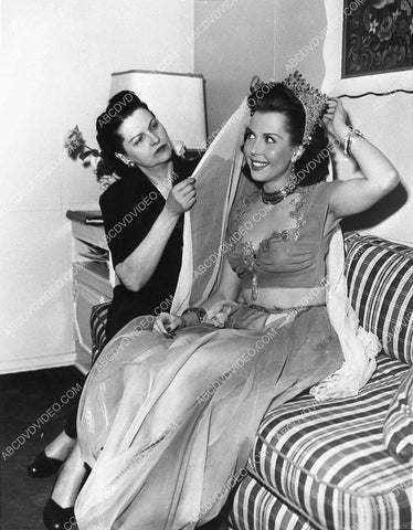 candid Ann Miller in her dressing room 798-22