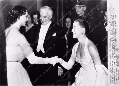 news photo Charlie Chaplin Claire Bloom Princess Margaret premiere Limelight 836-18