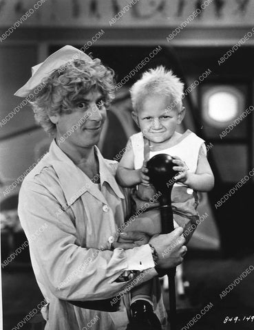 Harpo Marx and Billy Barty unknown film 848-09