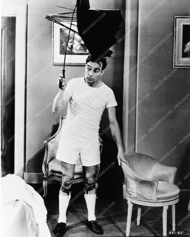 Buster Keaton in garters with busted umbrella comedy film Speak Easily 856-16