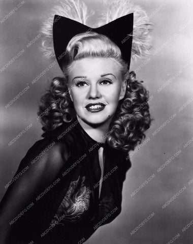 beautiful Ginger Rogers in cute cat-like costume 884-13