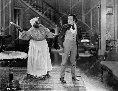 Buster Keaton and the maid from Our Hospitality silent film 891-17