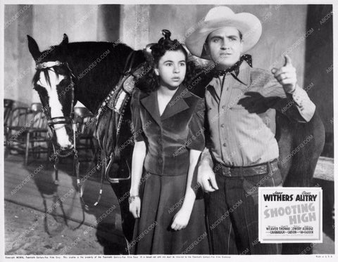 ad slick Gene Autry Jane Withers Shooting High 898-02
