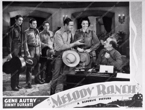 ad slick Gene Autry Jimmy Durante Melody Ranch 898-21