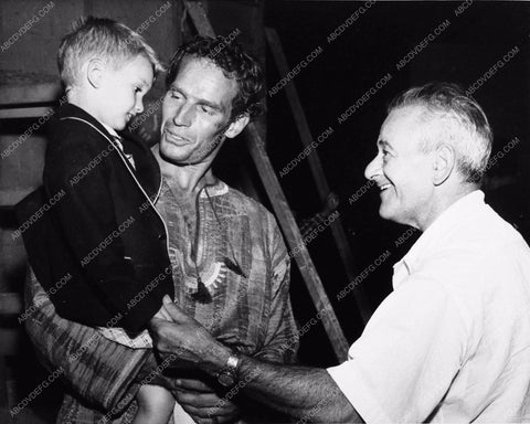 Charlton Heston & son William Wyler behind the scenes Ben-Hur 946-08