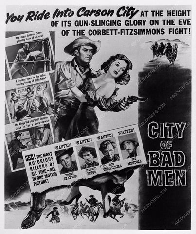 ad slick western film City of Bad Men 946-30