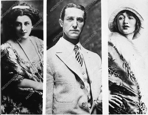 Lou Tellegen wife Geraldine Farrar & girlfriend Kathleen Clifford 970-04