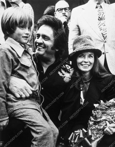 Johnny Cash June Carter and 6 year old son at some event 10323-28