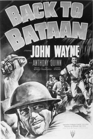 ad slick John Wayne film Back to Bataan 11037-01