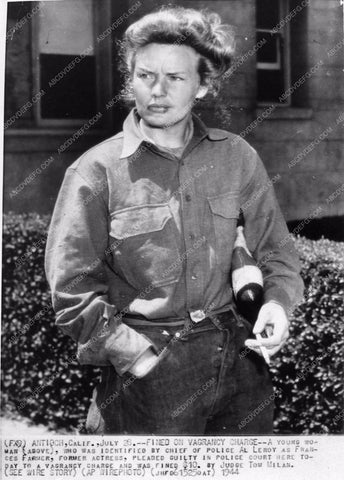 news photo Frances Farmer jailed on vagrancy charges 1104-10