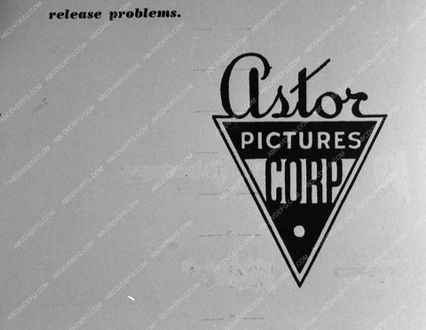 Astor Pictures Corp. Studios logo 11312-21