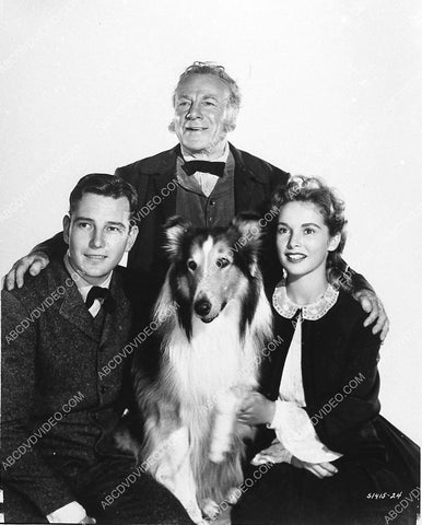 Edmund Gwenn Ton Drake Janet Leigh Lassie film Hills of Home 1141-12