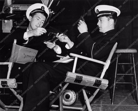 candid James Stewart Robert Young behind the scenes Navy Blue & Gold 1161-28