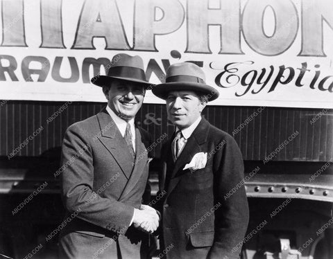 c 1927 Jack Warner & Sid Graumann shaking hands 1189-01