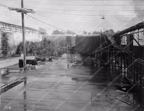 open studio set very early Lasky Studios historic Los Angeles 1189-07