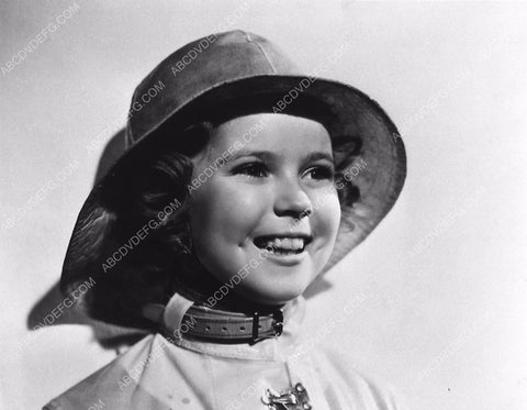 Shirley Temple in her rain slicker film Just Around the Corner 1208-02