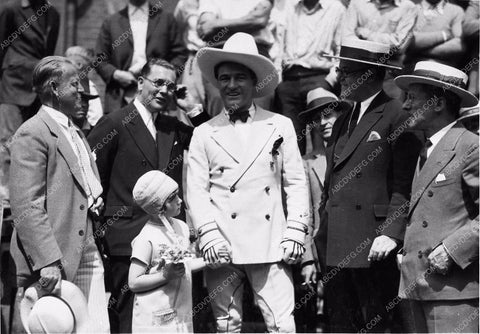 c 1928 Tom Mix and daughter Thomasina Mix at public function 1294-11