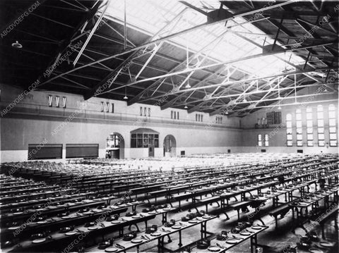 San Quentin Prison mess hall dining room 1309-13