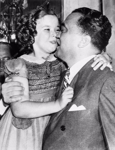 rare candid Shirley Temple and FBI's J. Edgar Hoover photograph 1312-15