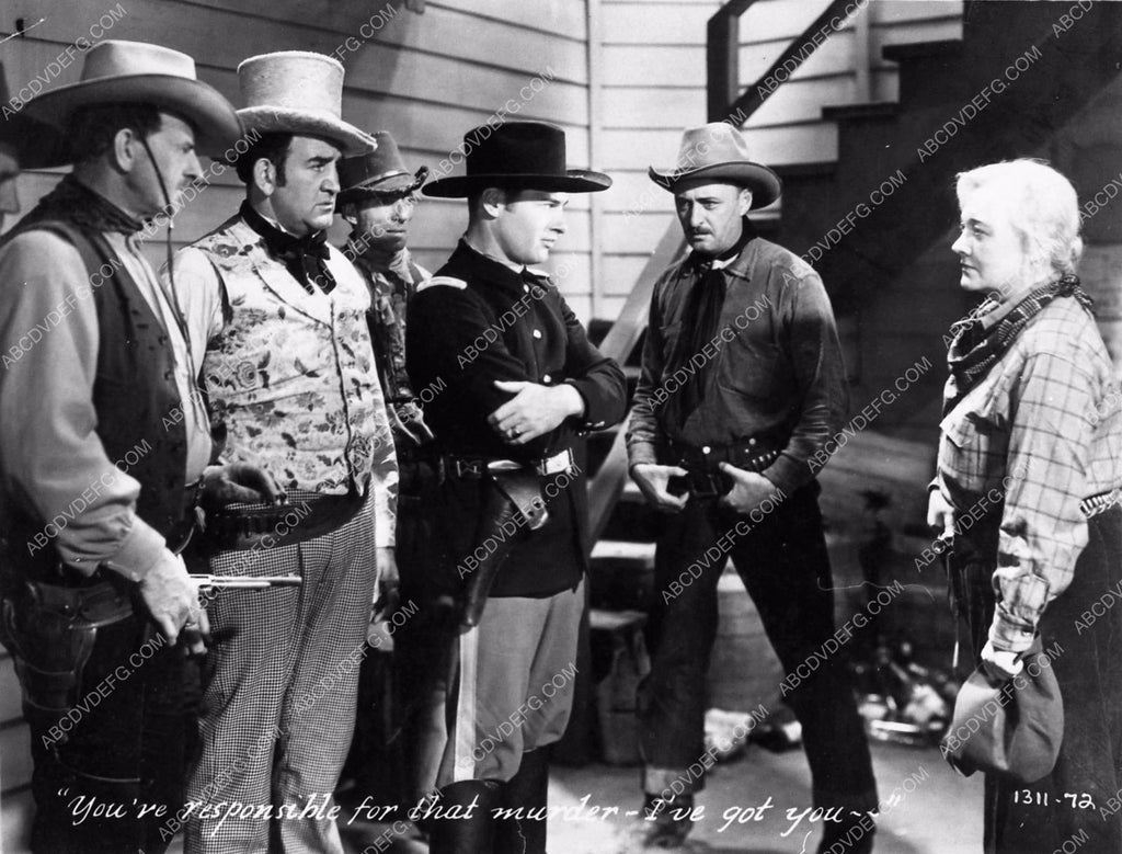 Richard Arlen & Tom Kennedy in the western film Caught 1324-09 ...