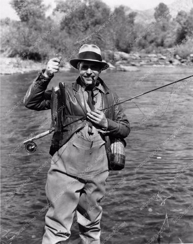 candid Warner Baxter fishing photo 1324-24