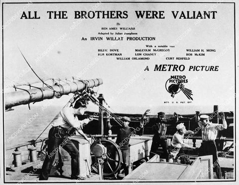 ad slick Malcolm McGregor Lon Chaney Sr silent film All the Brothers Were Valiant 1332-01