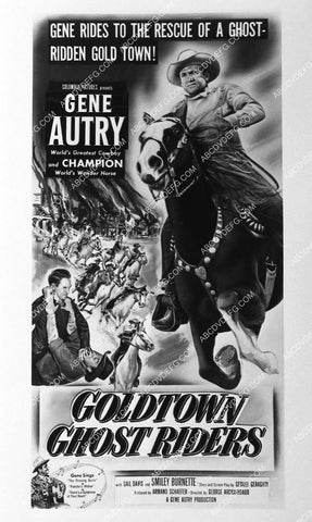 ad slick Gene Autry film Goldtown Ghost Raiders 1332-20