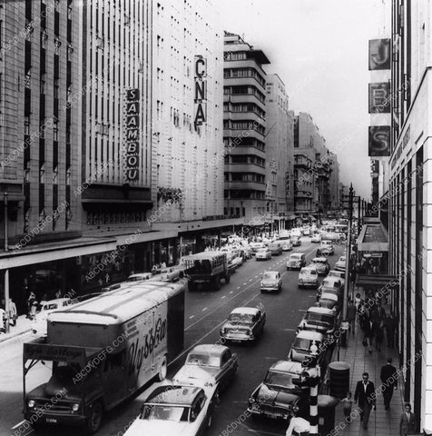 c 1955 Johannesburg South Africa city street scene 1365-03