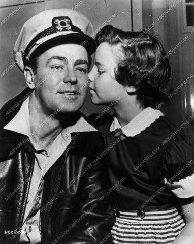 candid photo Alan Ladd and 10 year old Alana Hell Below Zero 1390-14