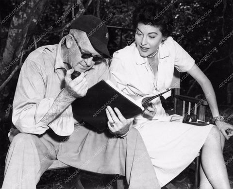 candid John Ford Ava Gardner behind the scenes Mogambo 1407-10