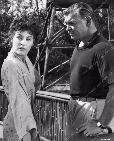 Clark Gable Ava Gardner film scene Mogambo 1407-14