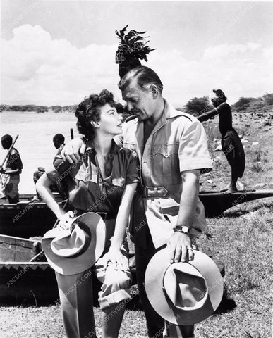 Clark Gable Ava Gardner film scene Mogambo 1407-16