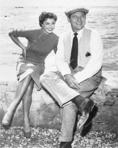 Esther Williams Jack Carson candid behind scenes Dangerous When Wet 1425-20