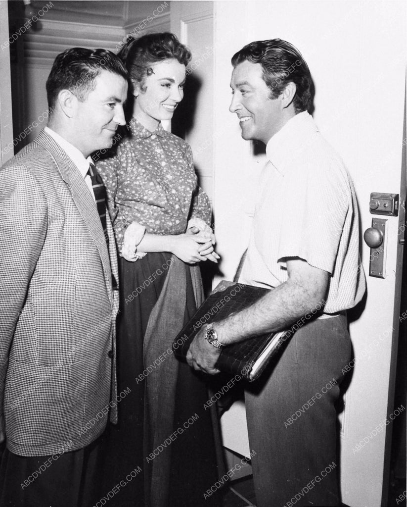 candid Robert Taylor Ann Blyth Dr. James McNulty behind the scenes 142 ...