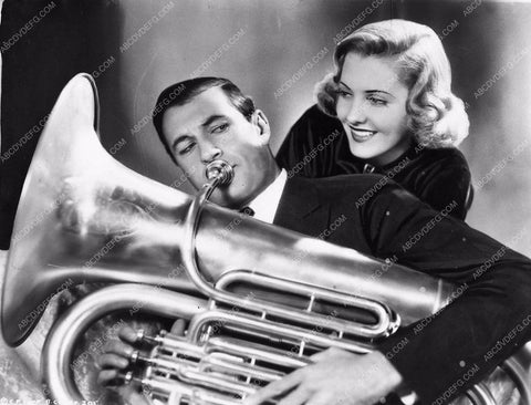 Jean Arthur Gary Cooper and big horn film Mr. Deeds Goes to Town 1434-02