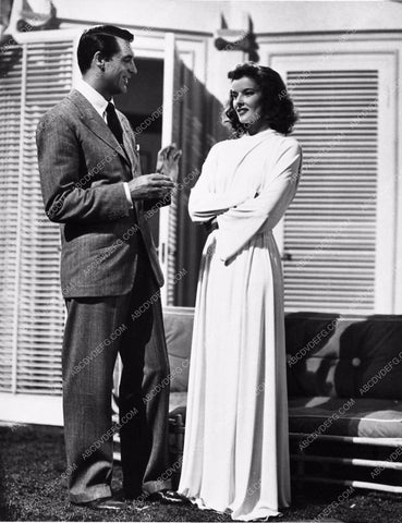 candid Cary Grant Katharine Hepburn behind the scenes Philadelphia Story 1444-33
