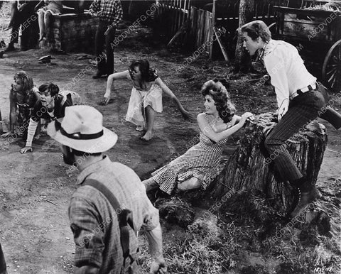 Pamela Austin watches the action film Kissin' Cousins 1482-26